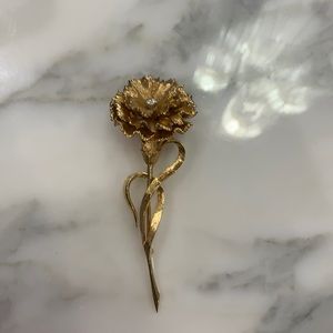 Vintage Carnation designer brooch